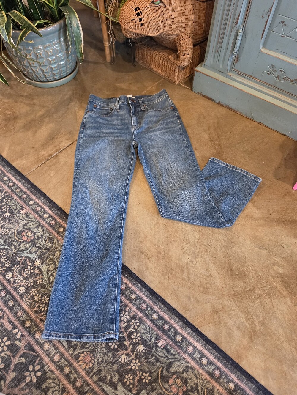 Madewell Cali Demi Boot Cropped Denim Jeans Size 26